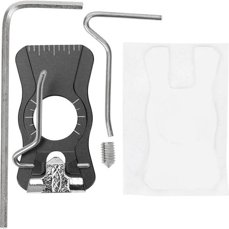 Support de flèche magnétique réglable pour arc classique, en alliage d'aluminium noir. (1/5)