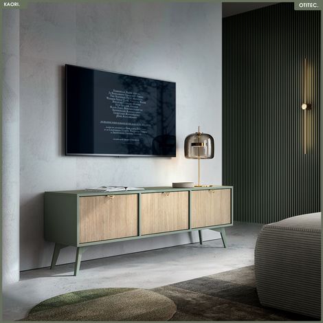 Meuble TV - L.158 x H.52 x P.38 cm - KAORI (1/5)