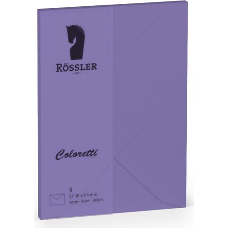 Busta c7 coloretti 5 unità lilla