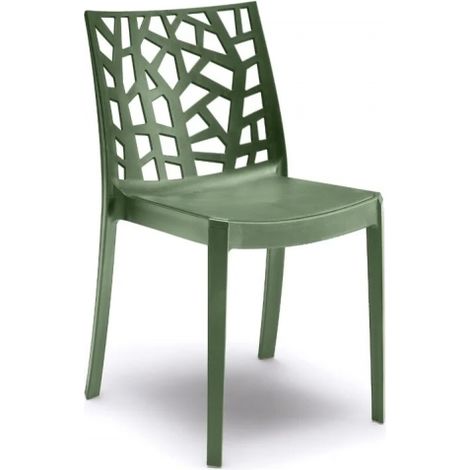 SEDIA POLIPROPILENE MODELLO MATRIX ESTERNO VERDE