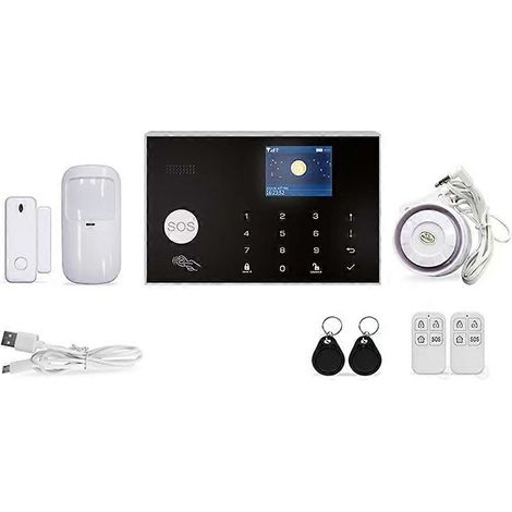 Tuya WLAN-Diebstahlalarmanlage für Zuhause, intelligenter Schutz, GSM+4G, US-Stecker. (1/5)