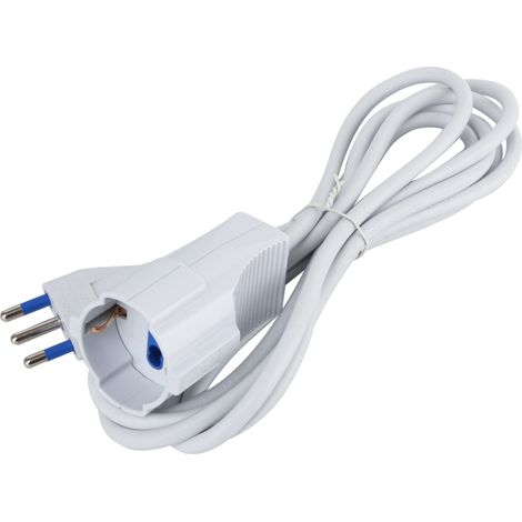 Cavo prolunga elettrico da 3m &8211 Spina 16A e Presa Schuko+Bipasso Aigostar (1/3)