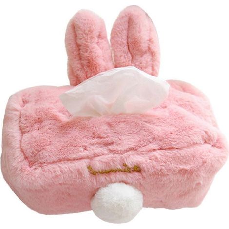 Accessoires de voiture, boîte à jouets blanche, boîte à mouchoirs décorative, porte-mouchoirs pour voiture, boîte à mouchoirs amusante (1/2)