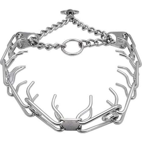 Collare di addestramento per cani, catena di stimolazione in acciaio inossidabile 304, catena di controllo regolabile da 3,5 mm (24 pollici - 60 cm) (1/2)