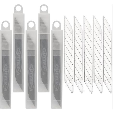 Lames Cutter Sécables 9mm 30 Degrés en Acier Inoxydable - de Rechange Pour (1/5)