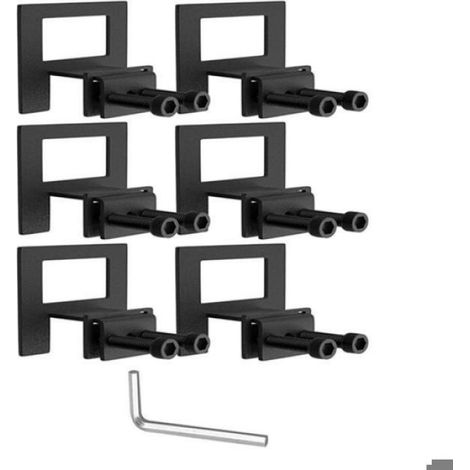 Joint Antidérapant Pour Matelas - Support Métallique Réglable Jusqu'à 35 mm - Pour Cadre De Lit En Bois Ou Métal - Lot De 6 Pièces (1/5)
