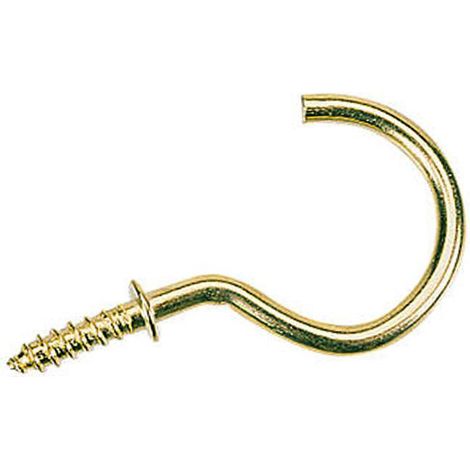 Unifix Cup Hooks Electro Brass - 38mm - Box of 30