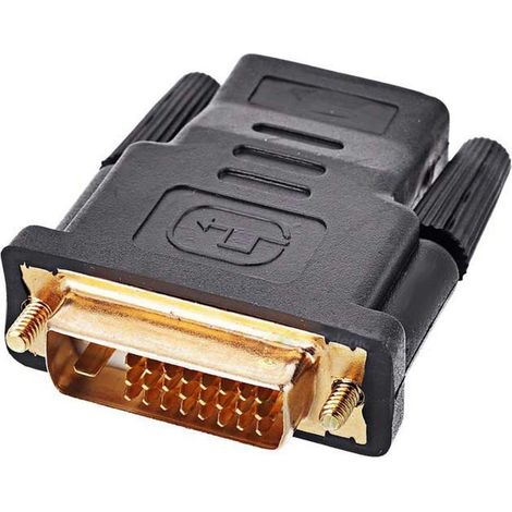 1 Adaptateur HDMI vers DVI, Connecteur plaqué or, Bidirectionnel 1080p, Pour TV Moniteur Ordinateur (1/4)
