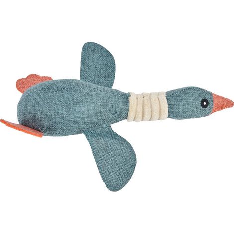 Jouet pour chien en forme de canard, accessoire d'éducation et de nettoyage des dents, 30 cm, bleu (1/5)
