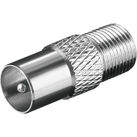 F-Buchse auf TV-Stecker-Adapter