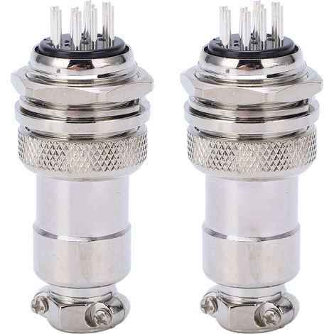Connecteur aviation 9 broches 20mm 250V AC DC, paire mâle femelle en alliage de zinc, prise fiche pour câblage électrique (1/5)