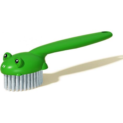 Brosse à chaussures en plastique poils doux design mignon multifonction pour vêtements sol salle de bain légère et compacte (1/5)