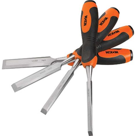 SCALPELLI LEGNO SERIE 254404 WOKIN - M.SINTETICO MM 8/12/20/26 CF=PZ 4 - 1 confezione