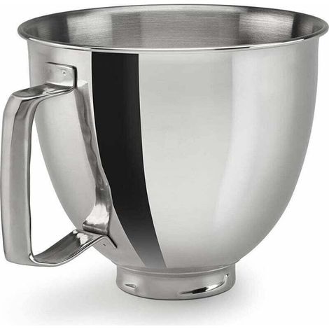 KitchenAid Bol mélangeur en acier inoxydable Kaishanyi Chef Machine Accessoires K5THSBP pour 5QT avec poignée (1/3)