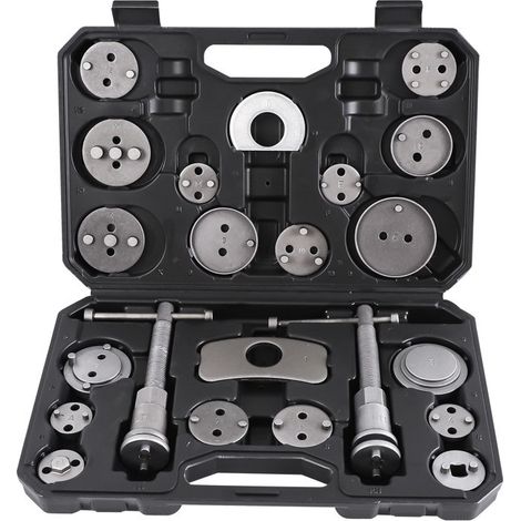 Kit d'outils de retour de piston d'étrier de frein pour le remplacement des disques de frein, 22 pièces. - Noir (1/5)