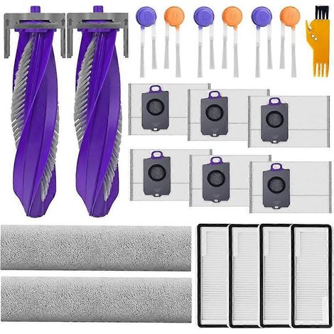 Set mit 21 Ersatzteilen für den Narwal Flow Staubsauger: Zubehör, Seitenbürste, Chenille, Wischtuch, Filter und Staubbeutel. (1/5)