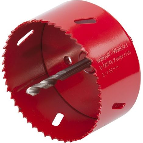 wolfcraft - Sega a tazza multimateriale BiM - Diametro 86 mm - Profondità di taglio 40 mm. Punta di centraggio - cod. 5486000