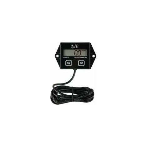 Tachymètre de compteur horaire numérique rappel de maintenance, batterie remplaçable, arrêt automatique, utilisation pour tondeuse à gazon ZTR Générateur de tracteur Marine VTT Motoneige et équipe