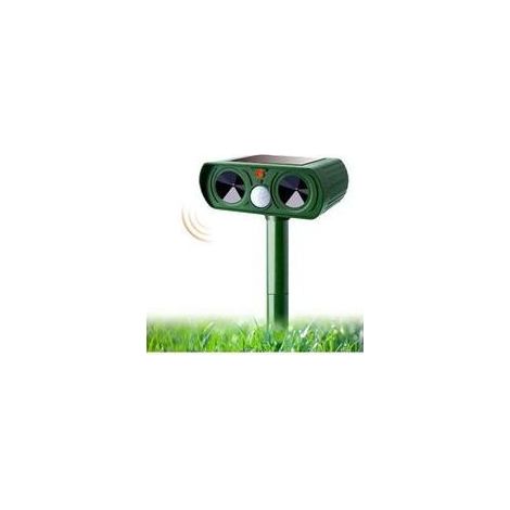 Répulsif Ultrason Solaire pour Chat, Chien, Rat et Pigeon – Sans Fil, Étanche, Idéal pour Jardin et Pépinière (1/4)