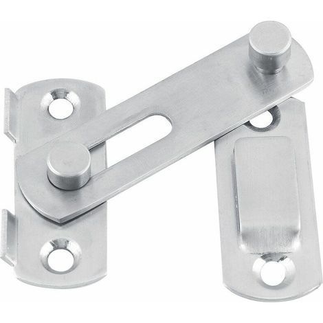 Loquet Porte, Verrou à Bascule en Acier Inoxydable Porte Coulissante Verrouillage de la Porte Coulissante pour Armoire de Fenêtre (1/5)