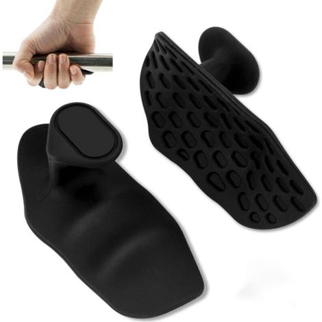 [NEVER USED] Non-slip fitness grip, black, 9.54.53.5 cm, set of 2, grip strengthener for weightlifting.