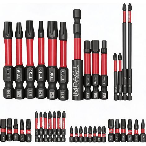 Embouts de Vissage pour Visseuse à Chocs (PH, PZ, TX, Hex) (1/5)