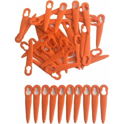 50 lames en plastique pour têtes de coupe-bordures sans fil STIHL FSA 45, lames en plastique AquaForge.