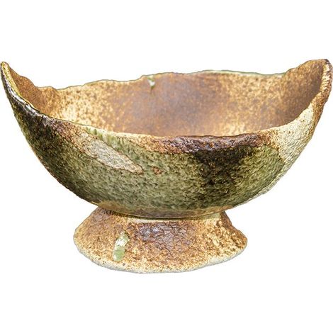 Vaso per bonsai Giapponese Morrisan ovale in gres smaltato giallo-verde 13,5x11,5x4-5 cm - B14-16 (1/5)