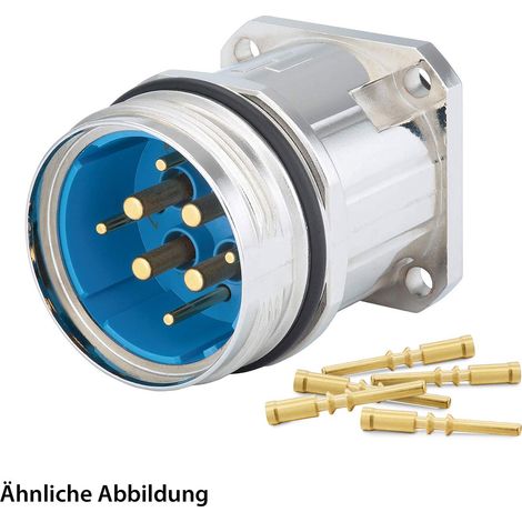 799921574K HUMMEL SET avec contacts M40 Puissance Connecteur pour appareils, insert à sertir droit Nombre de pôles 3+2+PE, Mâle Panneau avant - 1 Stück