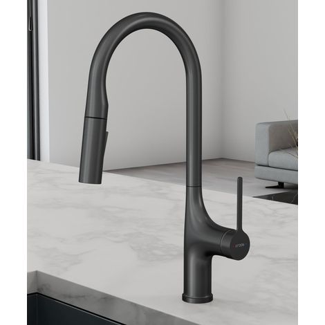 Rubinetto miscelatore cucina contemporaneo - Gunmetal