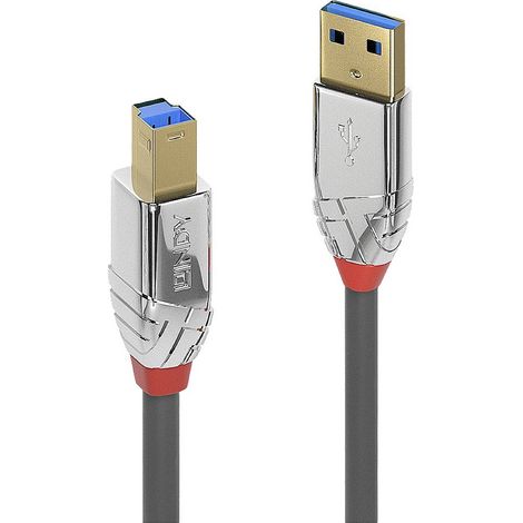 Câble Lindy Cromo Line USB 3.0 Type A vers B - Longueur 2 m, Modèle 5M11H26258, 36662 (1/4)