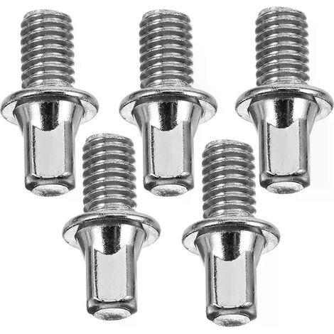 Lot de 5 vis à tête carrée pour pédale de batterie, pour kit d'instrument de basse, tige de tension, système métrique, chaîne de fixation de rechange en métal (1/4)