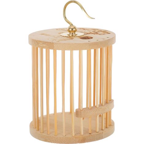1 Cage À Grillons En Bois 9,60x8,40x8,40cm Habitat Ventilé Portable Pour Élevage Reptiles Et Transport Insectes