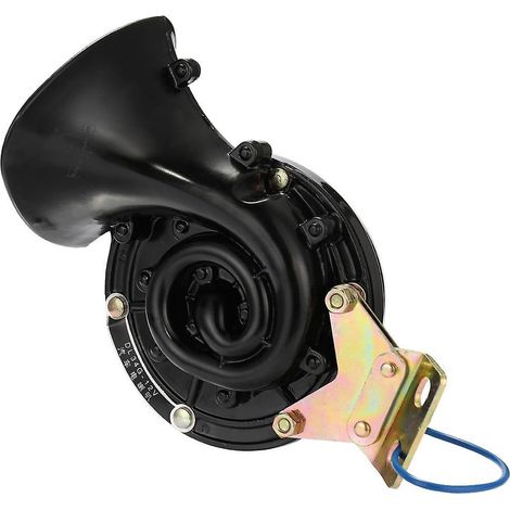 Wasserdichte elektrische Hupe, 105 dB, 12 V/24 V, schwarz, kraftvoller Klang, für Auto, Motorrad, LKW