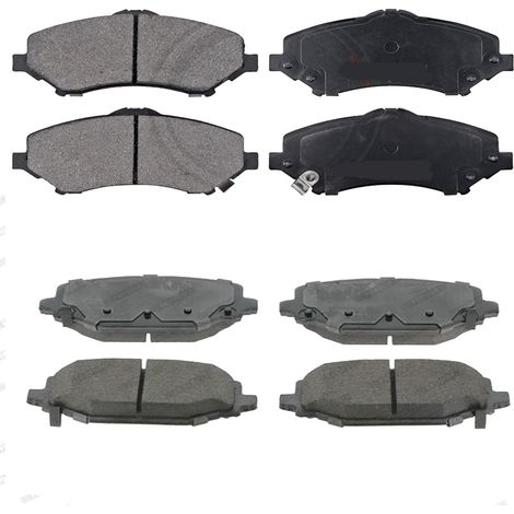 KIT PASTIGLIE FRENO ANTERIORI E POSTERIORI compatibile con CHRYSLER VOYAGER IV (RG,RS) 2.4 / PASTIGLIE FRENANTI AUTO OEM FDB1474 FDB1510 FDB1576,FDB1475 / SOSTITUZIONE DIRETTA / BASSA POLVERE / SILENZ