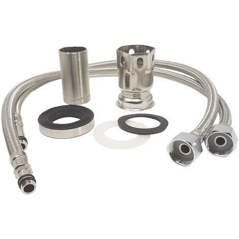 TrAdE Shop Traesio - Kit Universale Montaggio Rubinetti Su Vetroresina Per Monocomando Miscelatore -