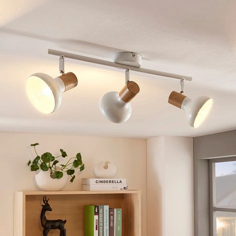 [NEUWERTIG] B-Ware Lindby Deckenlampe Deckenleuchte Fridolin LED Lampe dimmbar weiß 3-flg 50cm (1/2)