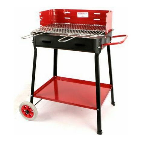 Barbecue fornacella a carbonella holiday con ruote 80 cm (1/3)