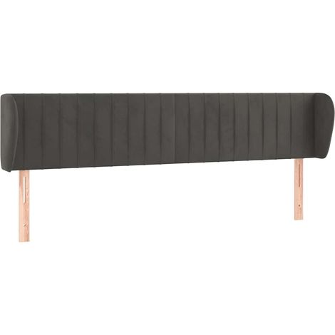 Maison Exclusive - Cabecero de terciopelo gris oscuro 203x23x78/8 (1/5)