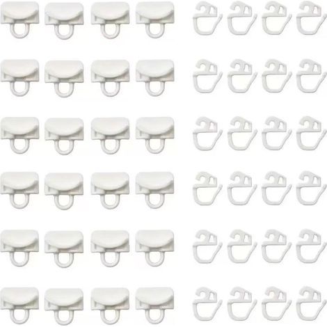 Set of 24 Sliding Rails for Shower and Window Curtains (1/5)
