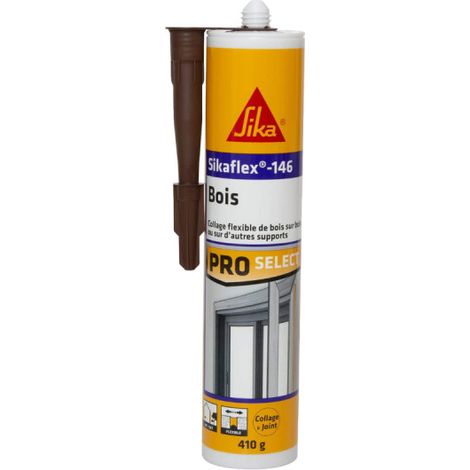 Sikaflex 146 madera marrón, cartucho de 380 g.