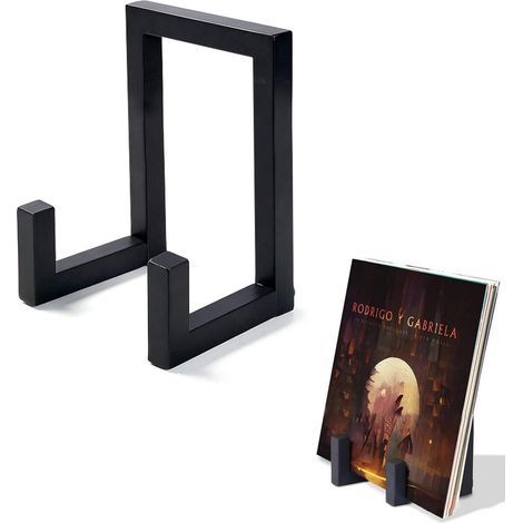 Support Vinyle Mural, Porte Vinyle Mural, Accroche Vinyle Mural, Cadre Vinyle, Metal Porte Vinyle pour Disques pour Album Vinyle, Photos, Présentation de Livres et Stockage (1/5)