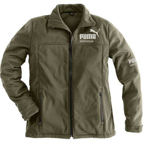 7022, Puma Softs-Arb.jacke CHA oliv/carbon, Gr. L