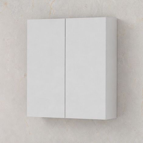 Pensile bagno sospeso doppio 60 cm bianco due ante Kleo (1/5)