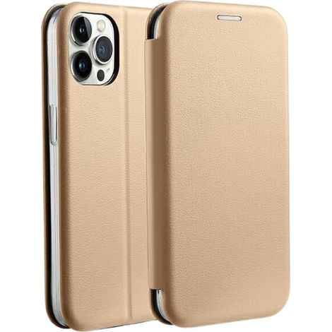 Beline Book Magnethülle für iPhone 15 Pro 6.1 Gold/Gold (1/5)