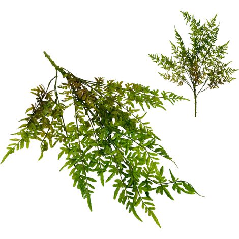 Helecho de caucho verde-marrón - ramo de hojas de helecho 73 cm (1/5)