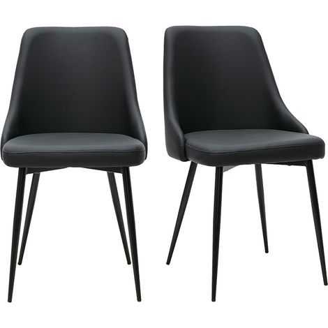 Sillas de diseño negras (lote de 2) CULT (1/5)