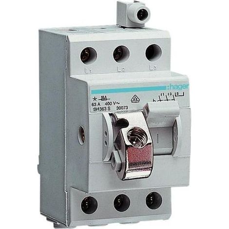 Hager Ausschalter 63A,3-pol,sperrbar SH363S (1/5)