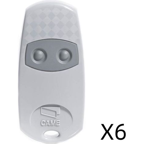 Lot de 6 Compatible avec la télécommande CAME TOP-432EE,émetteur manuel 2 touches 433 MHz (1/2)