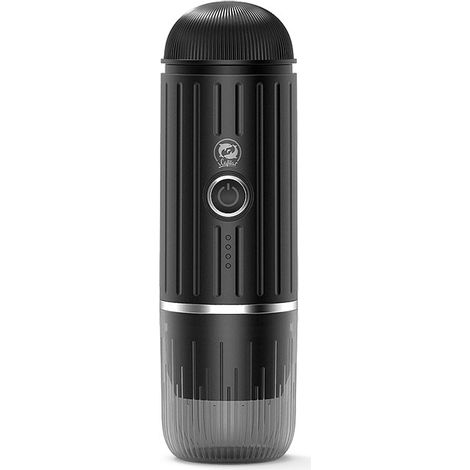Machine à café expresso électrique portable, système d'extraction 2 en 1 à chauffage automatique rapide, compatible avec le café moulu et les capsules NS, idéale pour les voyages, la voiture, la rando (1/5)